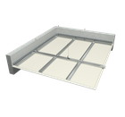 Pakabinamos lubos su dviejų sluoksnių gipso kartono plokščių danga ant vieno lygio profilių karkaso
